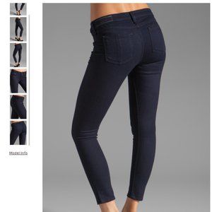 rag & bone Zipper Capri Dark Wash Skinny Jeans